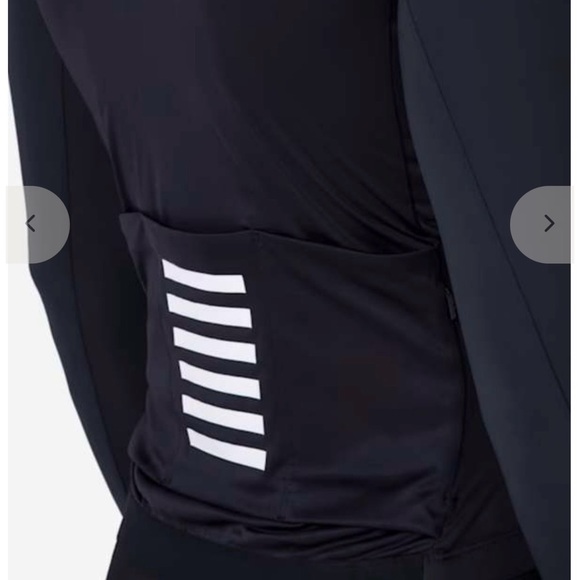 NWT Rapha Pro Team Cycling Jersey Men's Large Black Long Sleeve Lightweight - Picture 12 of 14